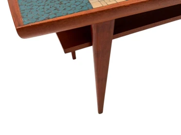 Mid-Century Modern Coffee Table with Mosaic Top by Berthold Muller, 1950s